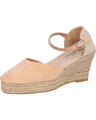 Sapatos de cunha de Mulher L&R SHOES Q-888 ALPARGATAS ESPARTO MUJER CAMEL