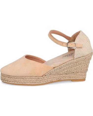 Sapatos de cunha de Mulher L&R SHOES Q-888 ALPARGATAS ESPARTO MUJER CAMEL
