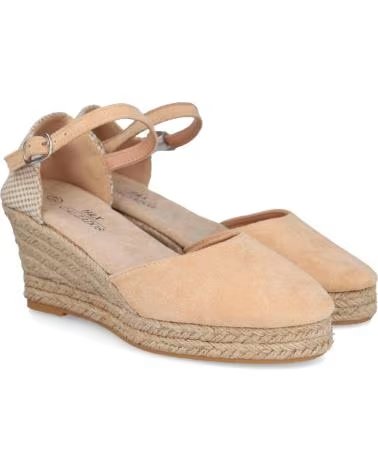 Sapatos de cunha de Mulher L&R SHOES Q-888 ALPARGATAS ESPARTO MUJER CAMEL