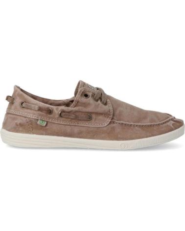 NATURAL WORLD 303E 54 OLD ELBRUS NAUTICO DE HOMBRE DE SUELA FINA - BEIGE