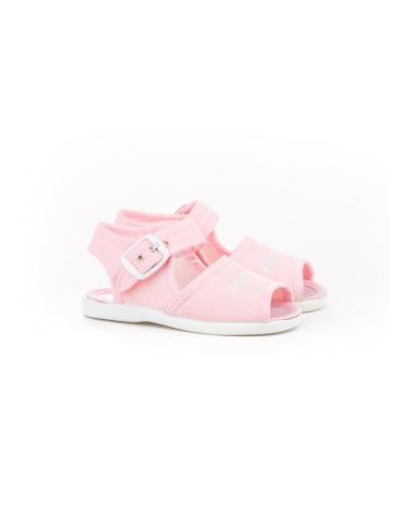 ANGELITOS SANDALIA LONA 116 ROSA