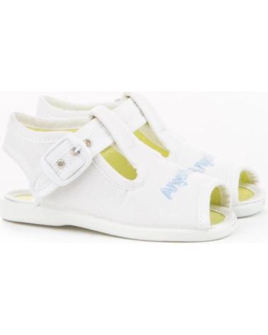 Sandali per Bambina e Bambino ANGELITOS SANDALIA LONA 117 BLANCO