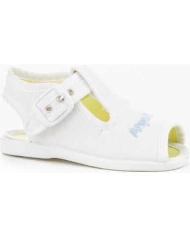 Sandali per Bambina e Bambino ANGELITOS SANDALIA LONA 117 BLANCO
