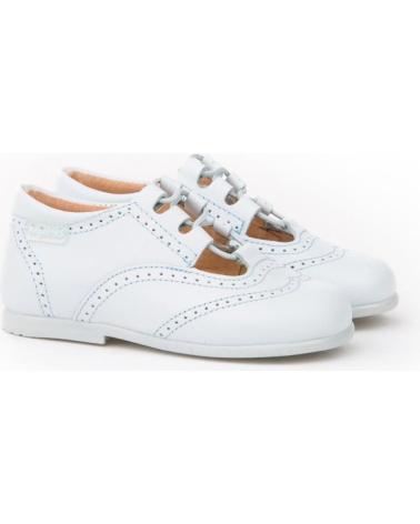 girl and boy shoes ANGELITOS INGLESITA PIEL 504 CELESTE