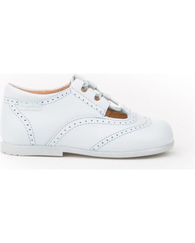 girl and boy shoes ANGELITOS INGLESITA PIEL 504 CELESTE
