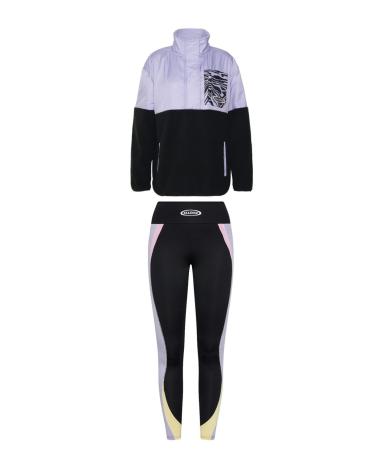 AGASALHO DE FLEECE ELLESSE SGP15910 PRETO ROXO PARA MULHER MORADO