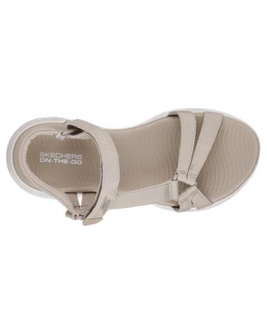 Woman Sandals SKECHERS ON THE GO 600 BRILLI BEIG