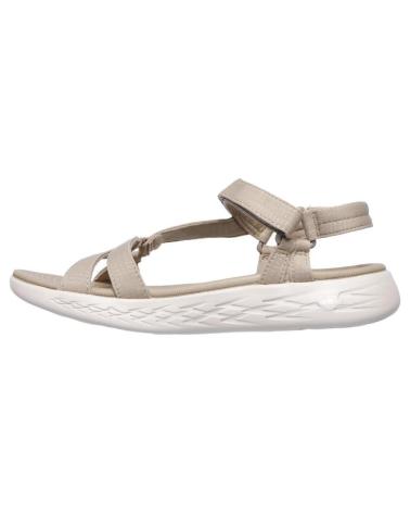 Woman Sandals SKECHERS ON THE GO 600 BRILLI BEIG