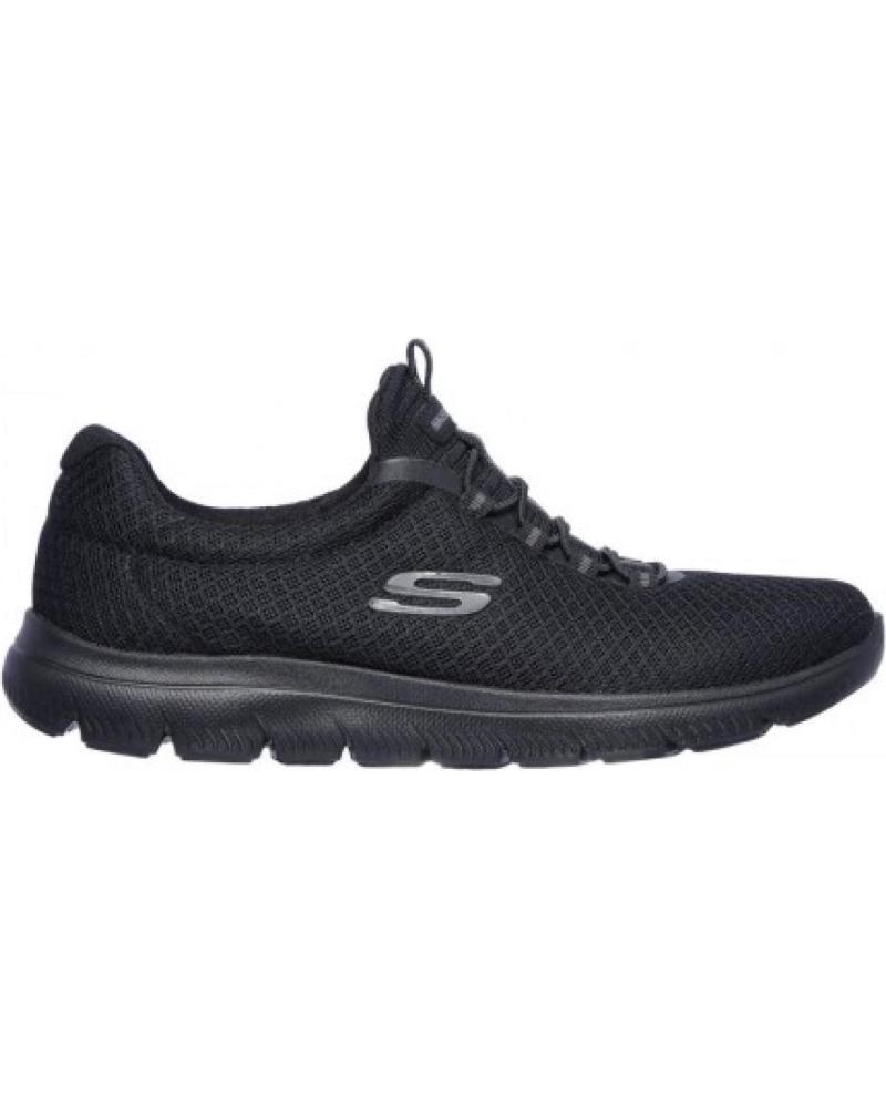 SKECHERS ZAPATILLA MUJER 12985 NEGRO