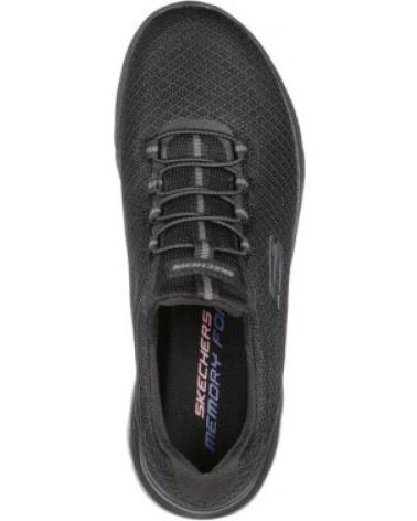 SKECHERS ZAPATILLA MUJER 12985 NEGRO