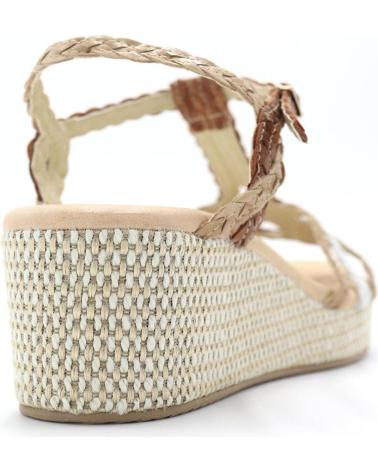 Sandali per Donna MERISSELL SANDALIA TRENZADA  4616 BLANCO- CAMEL- CUERO