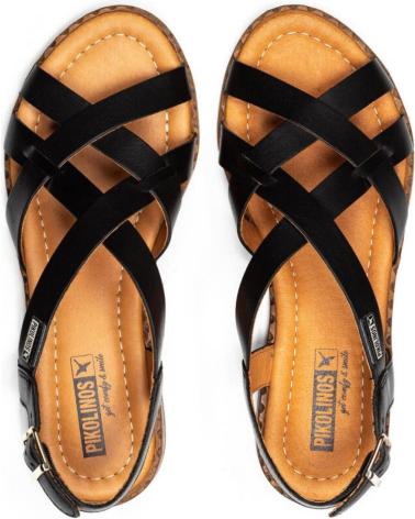 Sapatos de Mulher pikolinos SANDALIA PLANA ALGAR W0X NEGRO NEGRO