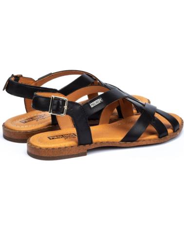 Sapatos de Mulher pikolinos SANDALIA PLANA ALGAR W0X NEGRO NEGRO