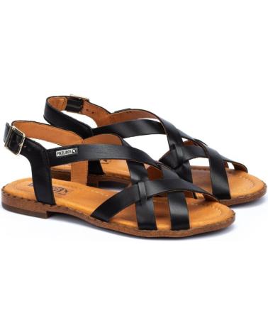 Sapatos de Mulher pikolinos SANDALIA PLANA ALGAR W0X NEGRO NEGRO