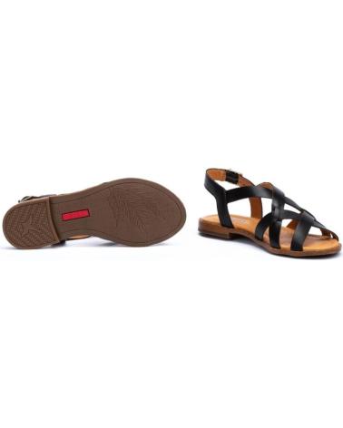 Sapatos de Mulher pikolinos SANDALIA PLANA ALGAR W0X NEGRO NEGRO