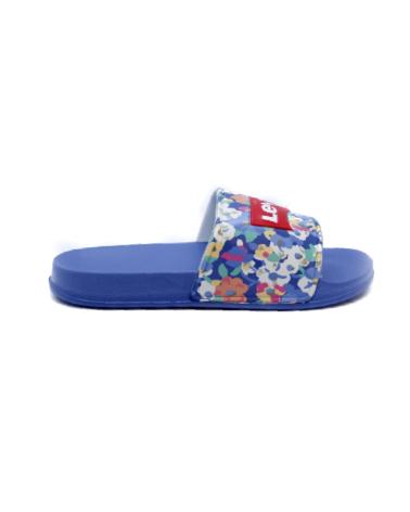 CHANCLAS LEVIS POOL S FLORES AZULES