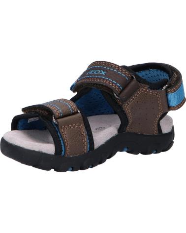 Sandalen für Mädchen und Junge GEOX J0224A 0MECE J S STRADA C6402 BROWN