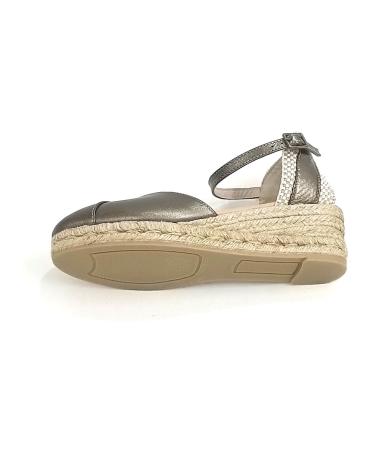 Sandalias de Mujer GAIMO ALPARGATA DE PIEL CON CUNA DE YUTE 