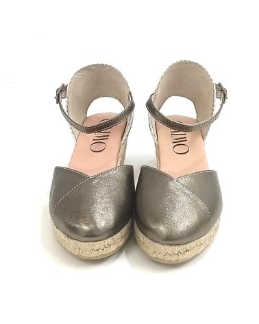 Sandalias de Mujer GAIMO ALPARGATA DE PIEL CON CUNA DE YUTE 