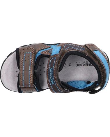 Sandalen für Mädchen und Junge GEOX J0224A 0MECE J S STRADA C6402 BROWN