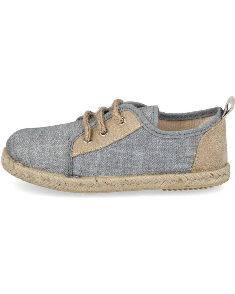 BUBBLE BOBBLE GRAUE LEINEN-ESPADRILLES MODELL 270 MIT BASTSOHLE
