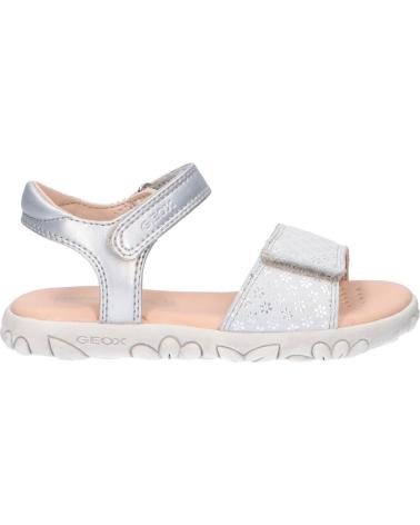 girl Sandals GEOX J028ZA 007NF J S HAITI C1007 SILVER