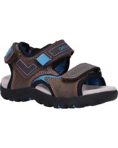 Sandalen für Mädchen und Junge GEOX J0224A 0MECE J S STRADA C6402 BROWN