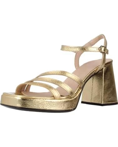 Sandalias de Mujer WONDERS SANDALIAS DORADAS PIEL TACON GLOW-GOLD