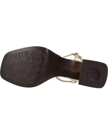 Sandalias de Mujer WONDERS SANDALIAS DORADAS PIEL TACON GLOW-GOLD