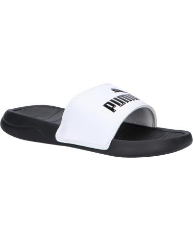 Chanclas de Niña y Niño PUMA 372313 POPCAT 02 WHITE