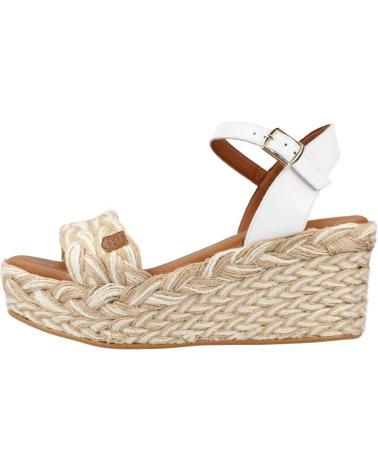 SANDALI CON ZEPPA POPA CB19101P BIANCO BLANCO