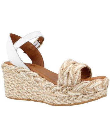 SANDALI CON ZEPPA POPA CB19101P BIANCO BLANCO