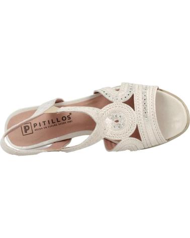 Woman Sandals PITILLOS - SANDALIA DE TACON PARA MUJER FABRICADA EN PIEL ORO