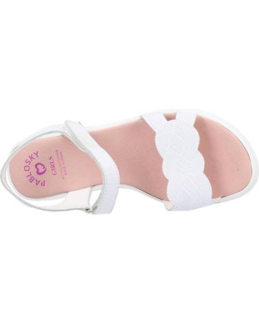 Sandali per Bambina PABLOSKY SANDALIAS CON VELCRO OLIMPO BLANCO