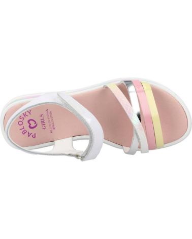 Sandali per Bambina PABLOSKY SANDALIA CON VELCRO CHAROL BLANCO