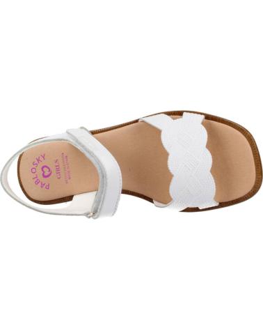 Sandalen für Mädchen PABLOSKY SANDALIA CON VELCRO NAPA NACAR BLANCO