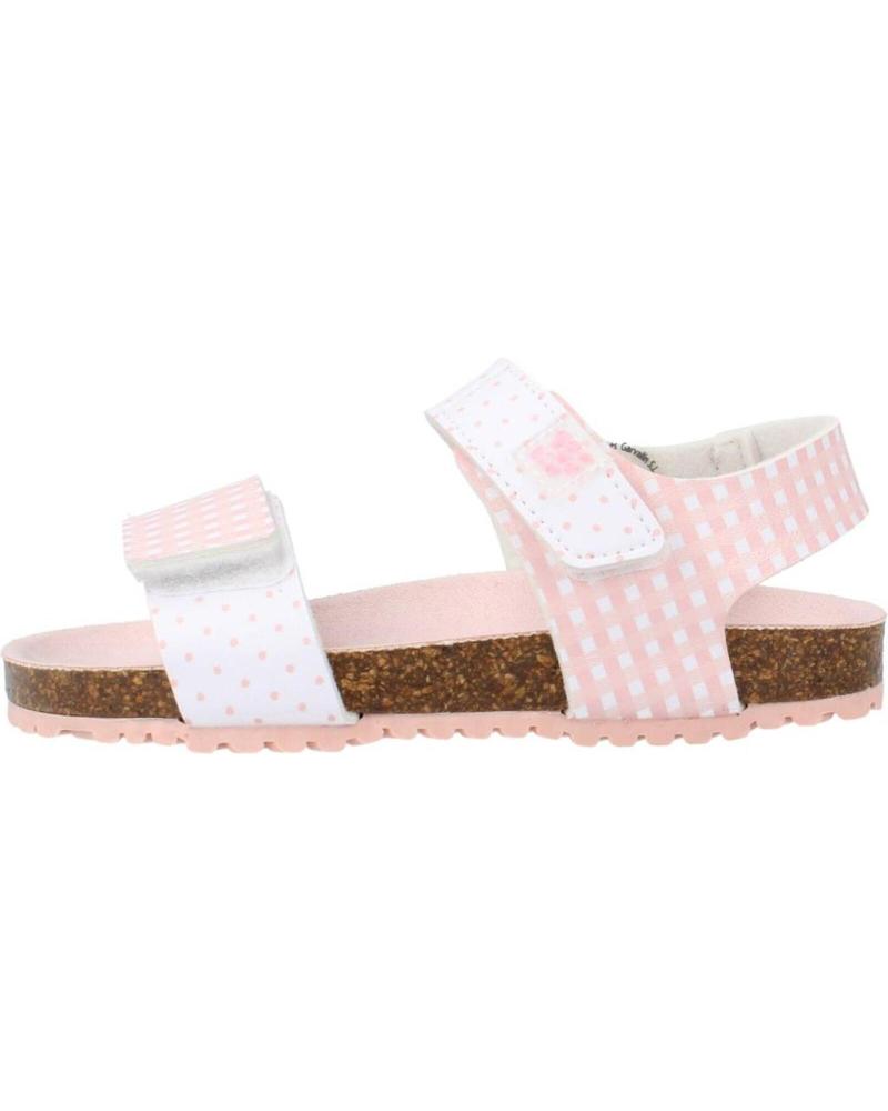 Sandali per Bambina GARVALIN SANDALIA VELCRO BLANCO Y ROSA