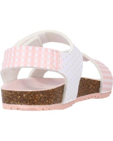 Sandali per Bambina GARVALIN SANDALIA VELCRO BLANCO Y ROSA