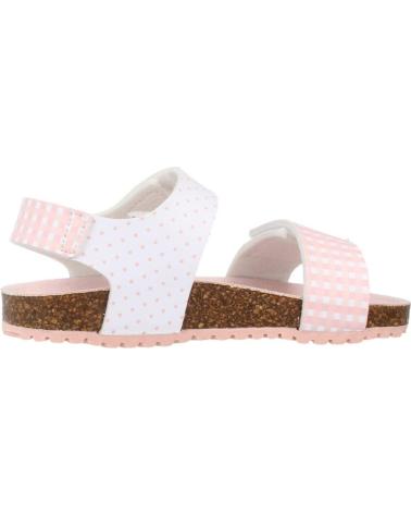 Sandali per Bambina GARVALIN SANDALIA VELCRO BLANCO Y ROSA
