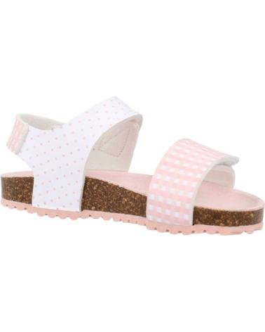 Sandali per Bambina GARVALIN SANDALIA VELCRO BLANCO Y ROSA