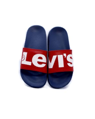 CIABATTE LEVIS JUNE L BLU CON FASCIA ROSSA