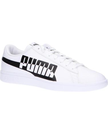 Zapatillas deporte de Mujer y Hombre PUMA 371135 SMASH V2 01 WHITE-BLACK
