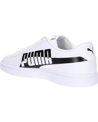 Zapatillas deporte de Mujer y Hombre PUMA 371135 SMASH V2 01 WHITE-BLACK