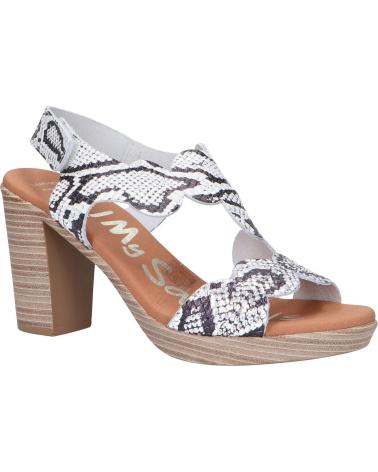 Sandalias de Mujer OH MY SANDALS 4728-RE1CO RETILE BLANCO COMBI