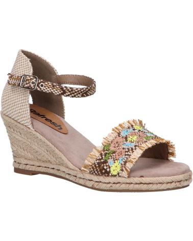 Sandales pour Femme REFRESH 72246 TEXTIL TAUPE