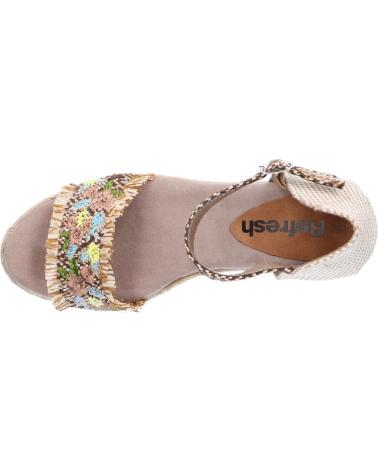 Sandales pour Femme REFRESH 72246 TEXTIL TAUPE