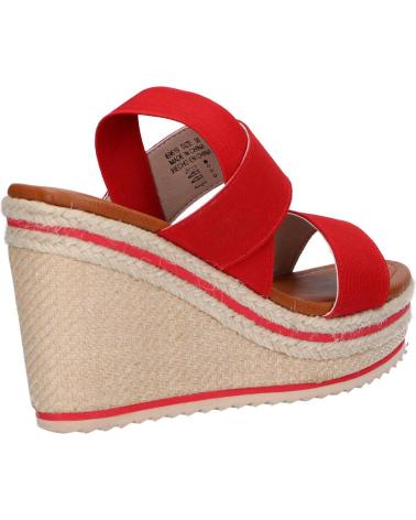 Sandálias de Mulher REFRESH 69619 TEXTIL ROJO