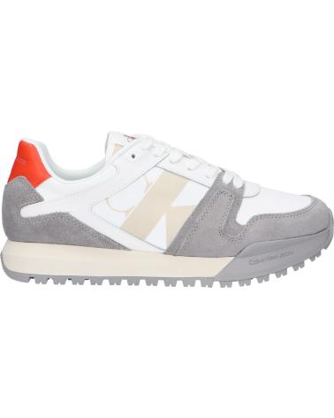 Scarpe sport per Uomo CALVIN KLEIN YM0YM00744 TOOTHY RUN 0K5 CREAMY WHITE-BRIGHTWHITE-OYSTER