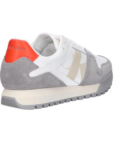 Scarpe sport per Uomo CALVIN KLEIN YM0YM00744 TOOTHY RUN 0K5 CREAMY WHITE-BRIGHTWHITE-OYSTER