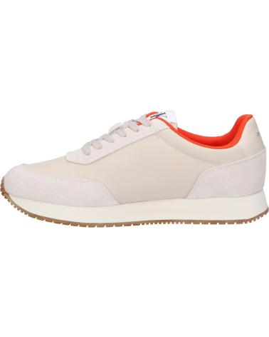 Scarpe sport per Uomo CALVIN KLEIN YM0YM00746 RETRO RUNNER ACF EGGSHELL-CREAMY WHITE-TRAVERTINE